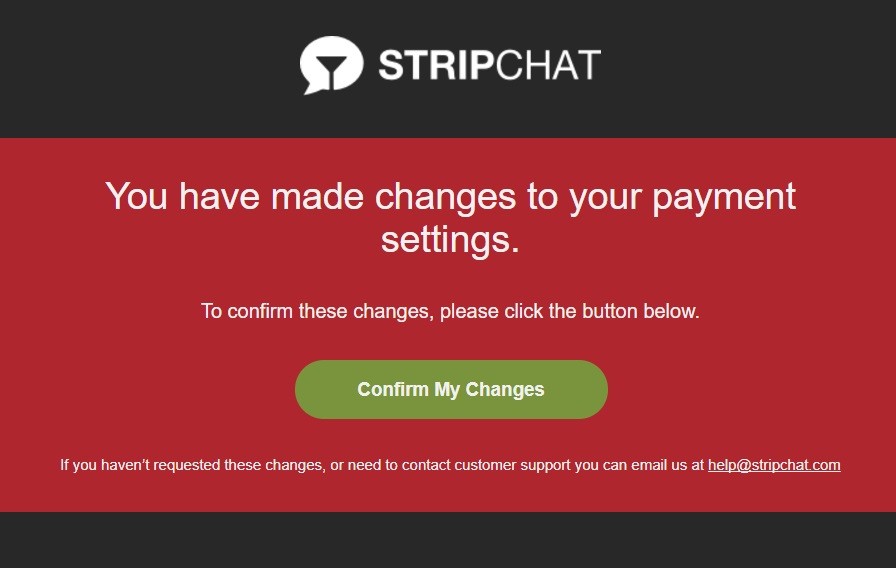 stripchat confirmed email