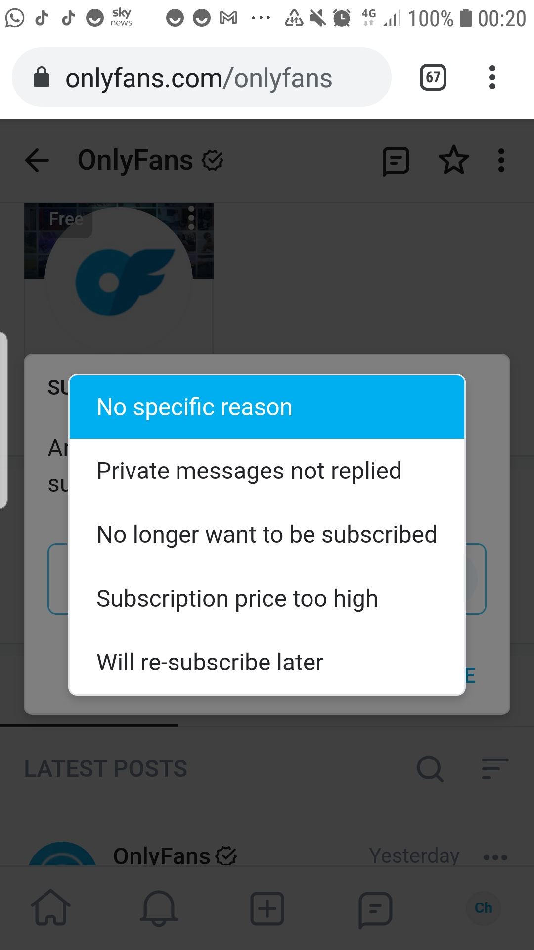 How To Unsubscribe From Onlyfans Page